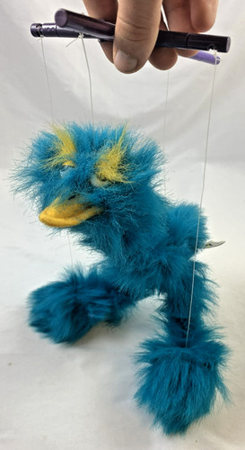 Doozy marionette vogel - marionette, blau