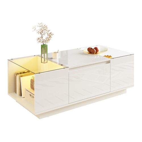 Couchtisch mit led - couchtisch, led-beleuchtung