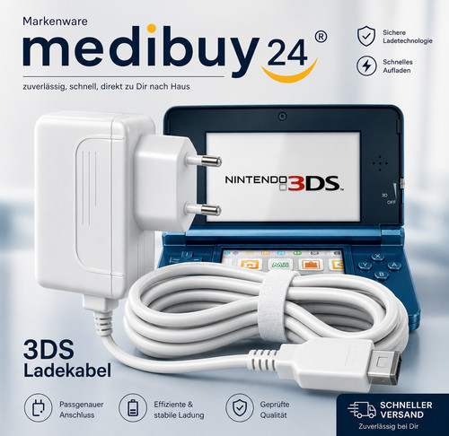 Ladekabel nintendo 3ds - nintendo, xl