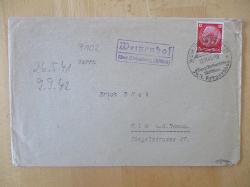 Landpoststempel - (1418),