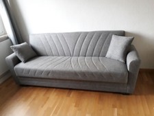 graues Schlaf-Sofa, 225x90 cm