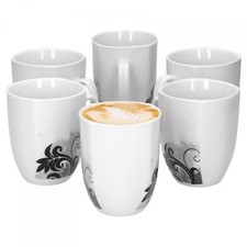 6er Set Kaffeebecher Black