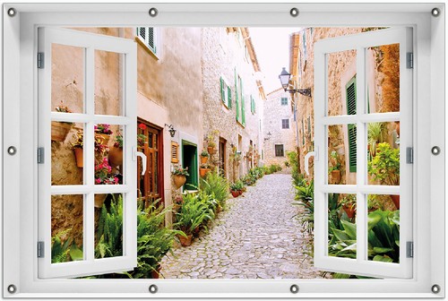 Wallario garten balkon poster - balkon,