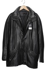 TRAPPER Jacke Herren Anorak Jacket Kurzmantel Gr. EU 56 Leder Schwarz #vbhqj3i