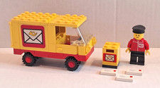 LEGO 6651 Post Office Van KOMPLETT Briefträger Postauto Briefkasten Mail Truck
