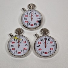 3x TFA Dostmann Mechanische Stoppuhr Metallgehäuse Handaufzug 3 Stück DEFEKT!