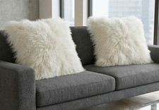 Tibet Lammfell Kissenbezug