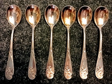 Ein 6er Set antike WMF Efeu