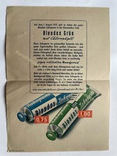 Reklame Postwurf 1952