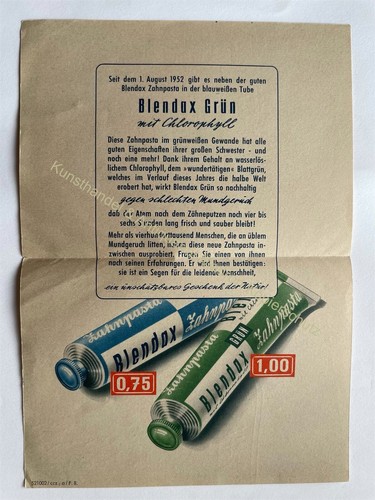 Reklame postwurf 1952 - reklame,