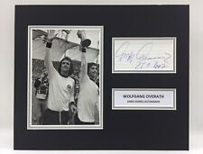 RAR Wolfgang Overath Deutschland signiertes Foto Display + COA 1966 WM FINALE