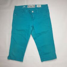 Tom Tailor Damen Slim Carrie Capri Hose W31 Blau