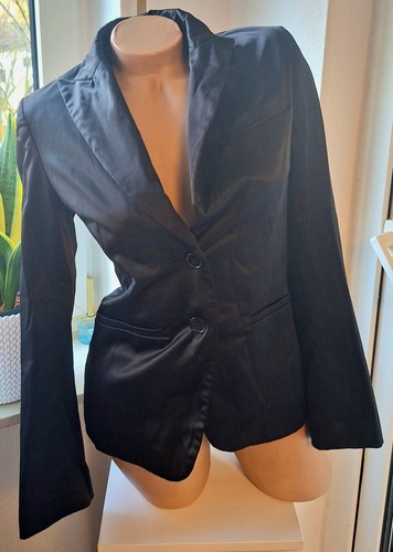 Satin blazer schwarz 36 - blazer,