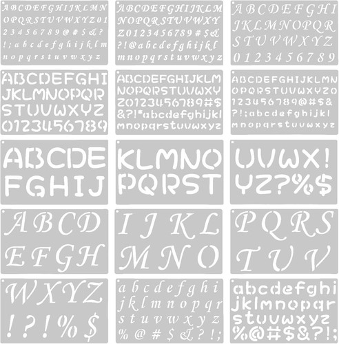 Buchstaben schablone stück - buchstaben,