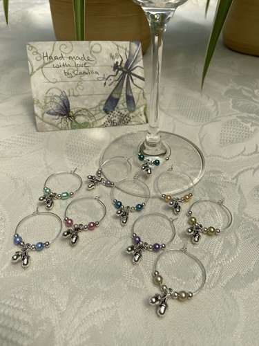 Weinglas eichel charms - 10,
