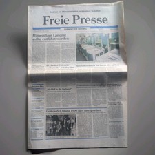 Zeitung zum 30.Geburtstag, Freie Presse, 10. November 1995, 4 Teile umfangreich 