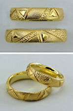 Trauring-, Ehering-Paar mit Ornament Muster in Gold 585