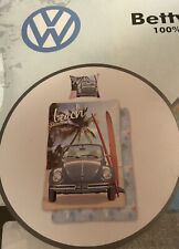 VW Bettwäsche Käfer Neu 135x200 80x80 Bettgarnitur Set