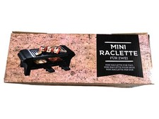 Depot Mini Raclette für Zwei Schwarz Tischgrill Raclette-Grill