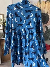 BODEN Kleid Blau Mit Katzen Gr