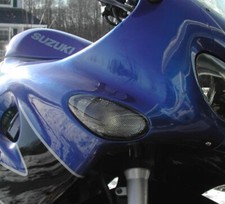 Schwarze Front Blinker Suzuki GSX 600 F AJ GSX 750 F AK GSX F smoked signals