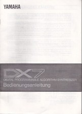 Yamaha DX 7... Bedienungsanleitung.... Ausdruck...