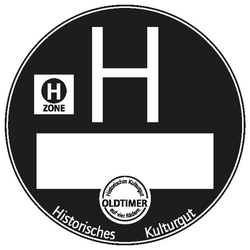 Schwarze umweltplakette - schwarze,