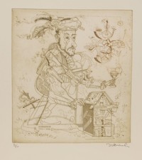 Simon Dittrich/Farbradierung/  90 Exemplare / handsigniert