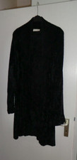 superschöne lange Strickjacke Strickmantel "di bari" Chenille schwarz Gr. 38-40