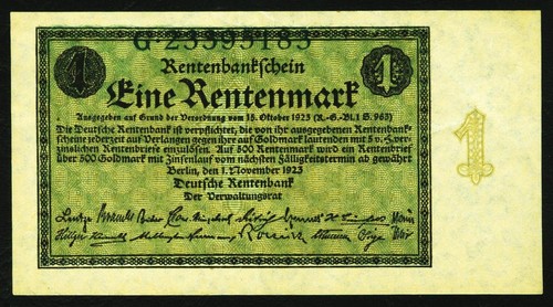Deutschland rentenmark - deutschland., 1