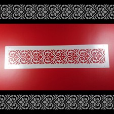 Bordüre Schablone Mosaik Herz Muster - B1B70