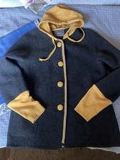 Walk Jacke 40/42 Grau Gelb mit Kapuze