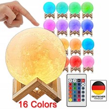 LED Mond Lampe 3D Nachtlicht Touch Sensor Moon Light Mondlicht Kinder Nachtlampe