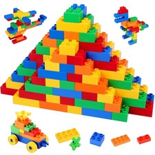 Große Bausteine Set 240 Stück für Kinder Kompatibel zu Anderen Herstellern