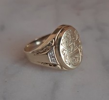 Damen/Herren Wappenring Gold