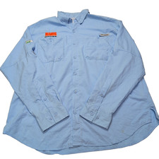 Columbia PFG Shirt blau uni