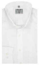 MARVELiS Hemd Weiß Bügelfrei Comfort Fit Langarm 100% Baumwolle 1/1 NEU