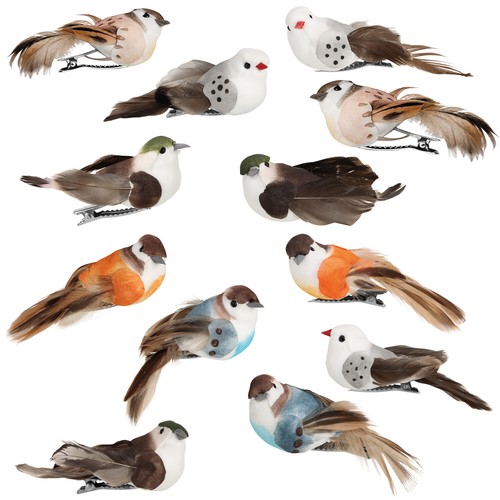 12x dekovogel künstliche - 12x,
