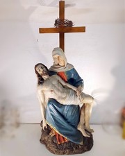 Pieta Holz - Skulptur Jungfrau Maria mit Jesus Christus