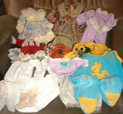 Puppenkleidung 15 teile - -,