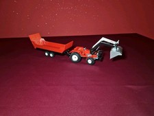 Massey Ferguson Modell-Traktor mit Frontlader & Anhänger – Landmaschinen..