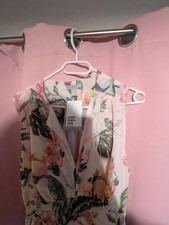 Blumenkleid rosa H&M S