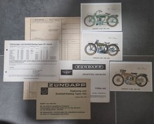 Konvolut Zündapp Ergänzungen Ersatzteillisten Bestellschein Postkarten 