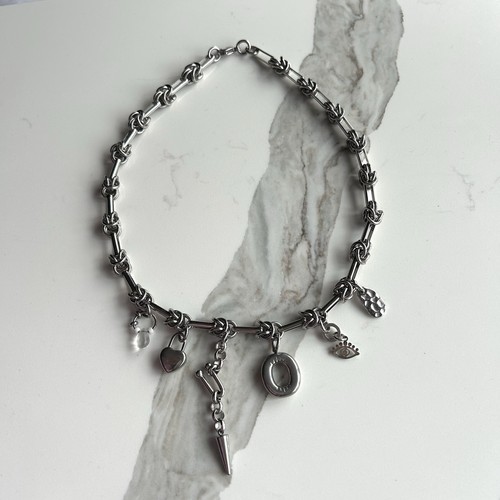 Steel charm pendant - pendant, necklace