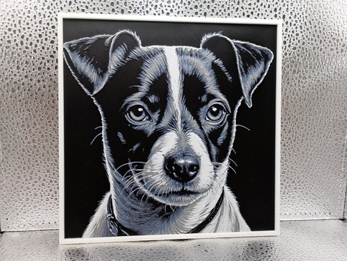 Wandbild hund jack - wandbild,