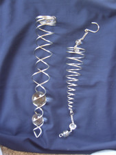 2 x Fensterdeko Glaskugel Kugelspirale schwebende Kugel Windspiel     !