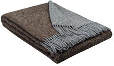 Wolldecke 100% Schurwolle Wohndecke Plaid 140 x 200cm Tirol Doubleface Farben