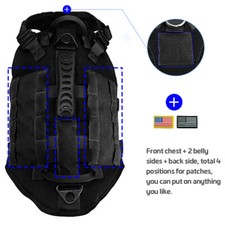 Taktisches Hundegeschirr Militär Zuggeschirr Polizei Hund Geschirr MOLLE VesteOL