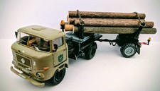DDR Modellbau 1:87 H0 W50 Langholztransporter Forstwirtschaft