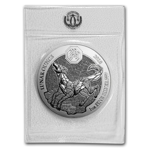 2018 ruanda lunar ounce - lunar, hund